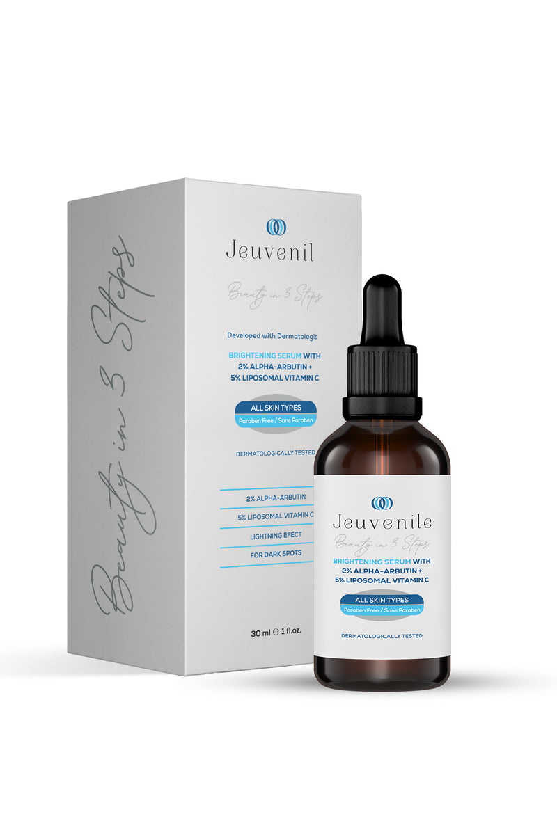 Leke Karşıtı Cilt Tonu Eşitleyici Alpha Arbutin %2 + Liposomal Vitamin C %5 Serum