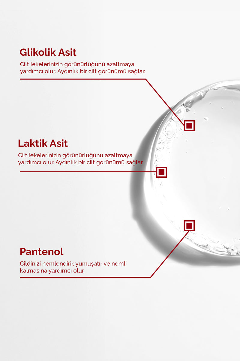 Lekeli Ciltlere Özel Glikolik Asit Içerikli Leke Karşıtı & Aydınlatıcı Tonik